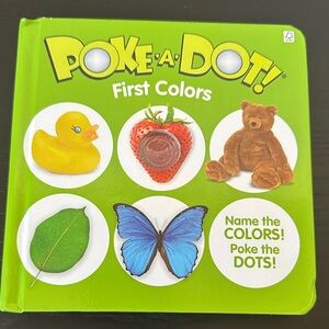 Melissa & Doug Poke-A-Dot First Colors Book - Green Cover